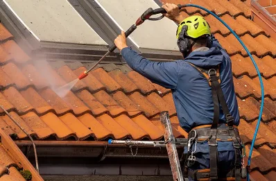 Démoussage et hydrofuge de toiture à Mées